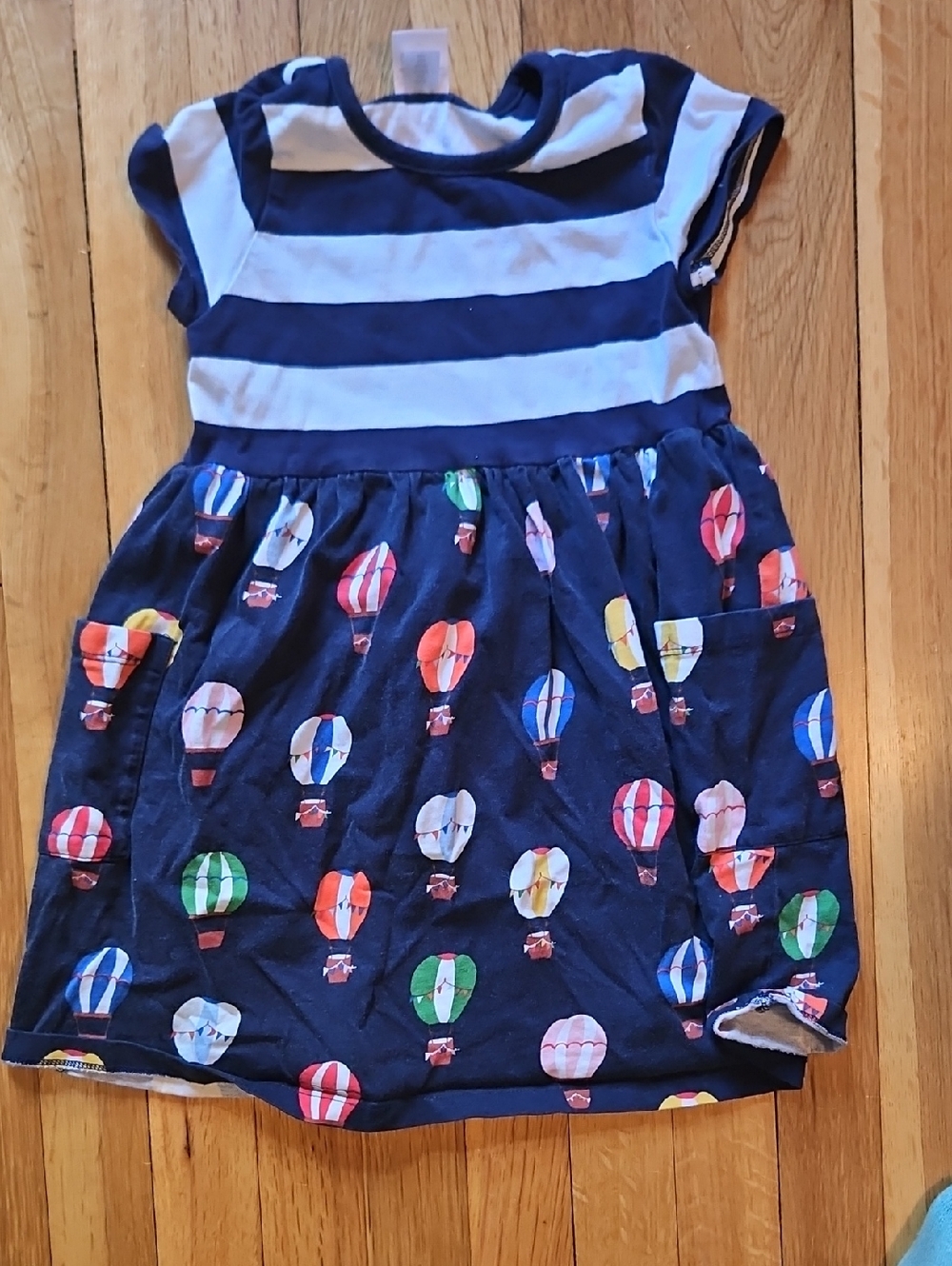 Hanna Andersson Navy and White Striped Tee